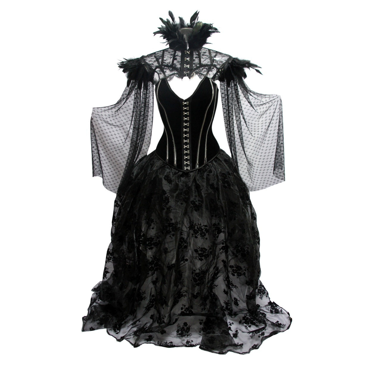 Gothic Floor-Length Skirt Punk Dark Stage Catwalk