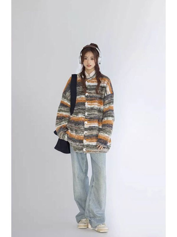 Japanese Street Harajuku Style Knitted Cardigan