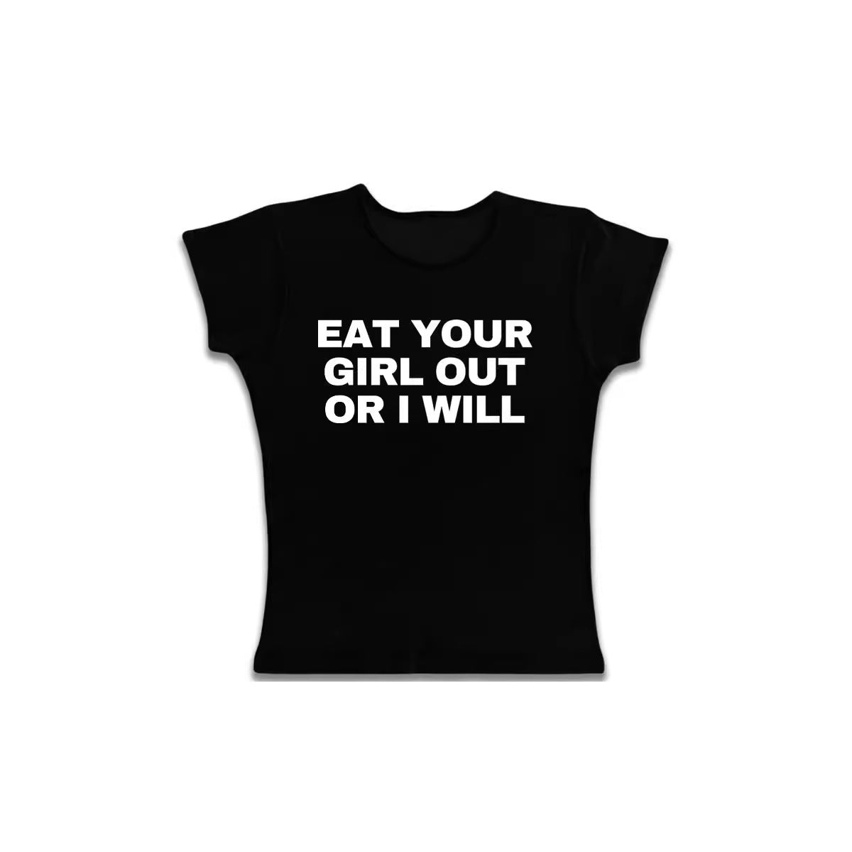 Letter Harajuku Style Midriff-baring Short Sleeve