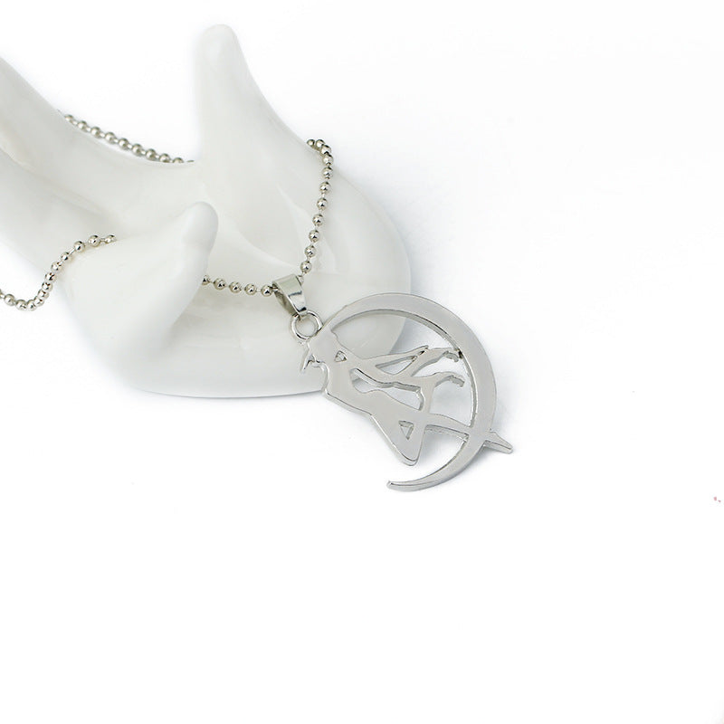 Sailor Moon Necklace Moon Rabbit Anime Anime Movie Accessories