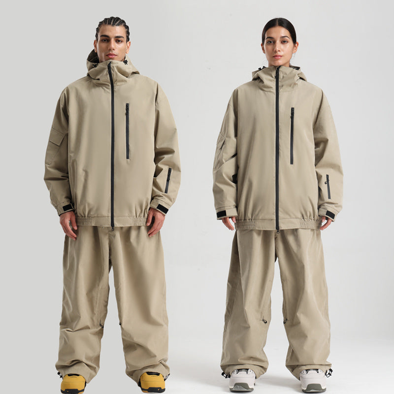 Loose Windproof Waterproof And Breathable Tooling Ski Suit