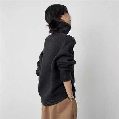 New High Neck Woolen Sweater For Women