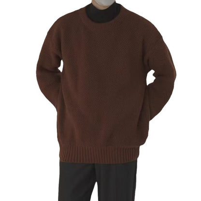 Solid Color Sweater Lazy Soft Glutinous Trendy Harajuku Style