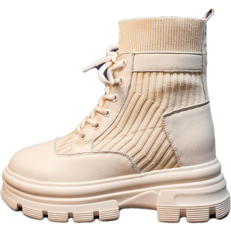 Autumn Shoes Increase Thin And Thin Short Boots