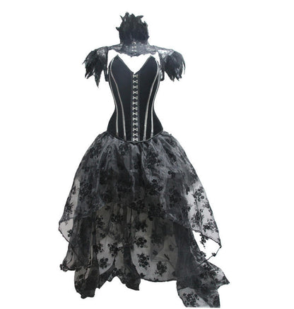 Gothic Floor-Length Skirt Punk Dark Stage Catwalk