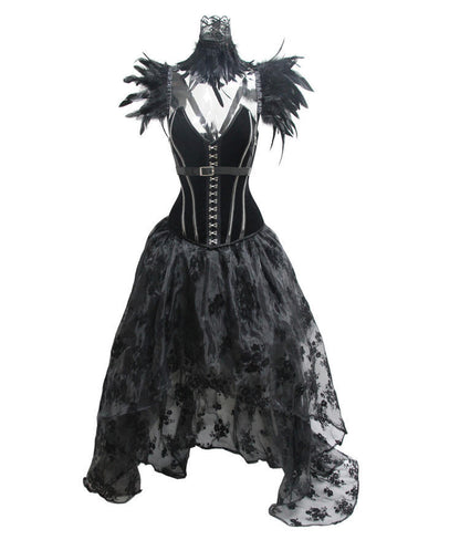 Gothic Floor-Length Skirt Punk Dark Stage Catwalk