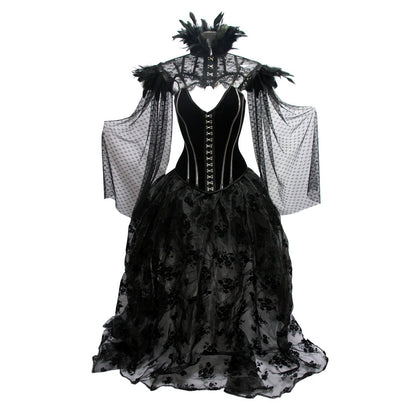 Gothic Floor-Length Skirt Punk Dark Stage Catwalk