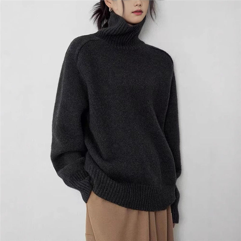 New High Neck Woolen Sweater For Women