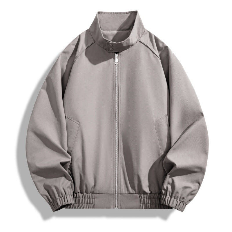 Stand Collar Jacket For Men Loose Casual Jacket