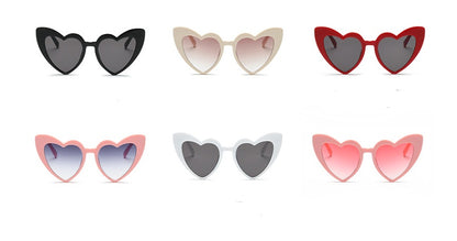 New love ladies heart-shaped sunglasses ins with the same heart heart sunglasses female soft sister Harajuku cute fashion glasses