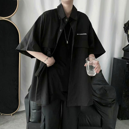 Vintage Functional Tooling Short-sleeved Top, Dark Funeral