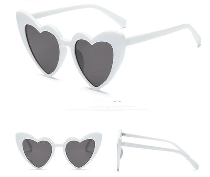 New love ladies heart-shaped sunglasses ins with the same heart heart sunglasses female soft sister Harajuku cute fashion glasses