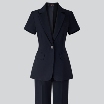Women's Minimalist Formal Button Up Suit Jacket