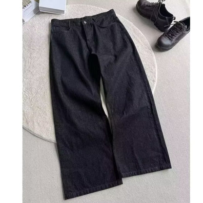 Men's Simple Loose Casual Primary Color Jeans