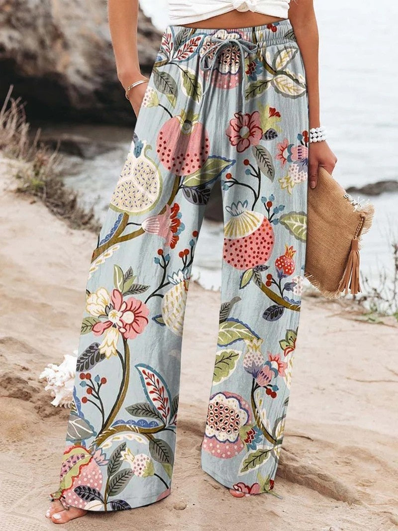 Women's Fashion Casual Pattern Printed Trousers