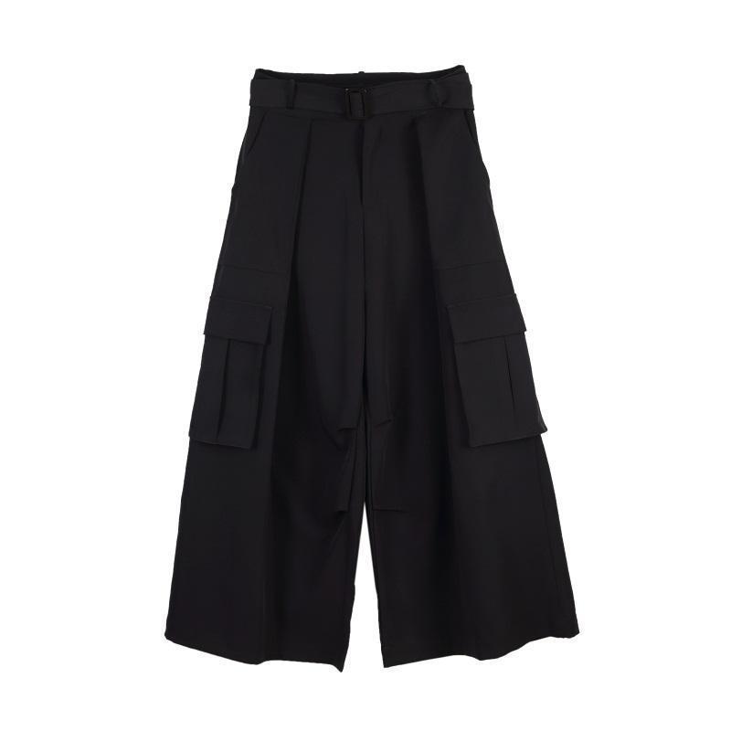 Yamamoto Wind Dark Loose Straight-leg Casual Pants Men's Multi-pocket Tooling Wide-leg Pants