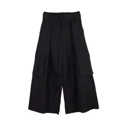 Yamamoto Wind Dark Loose Straight-leg Casual Pants Men's Multi-pocket Tooling Wide-leg Pants
