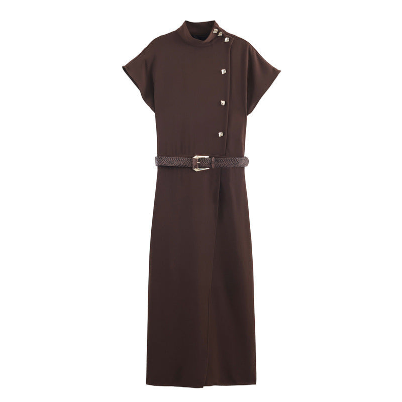 Elegant Belted Dress For Women