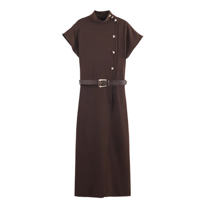 Elegant Belted Dress For Women