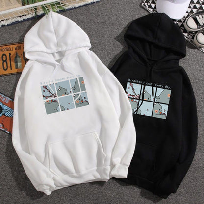 Coat Harajuku Style Loose Long-sleeved Top Trendy