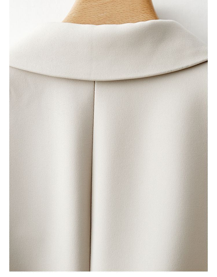 Solid Color Suit Coat Advanced Design Stripes