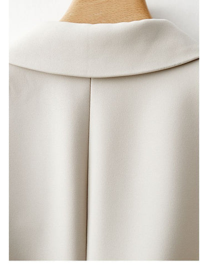 Solid Color Suit Coat Advanced Design Stripes