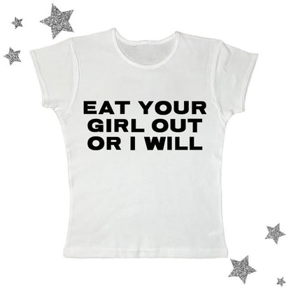 Letter Harajuku Style Midriff-baring Short Sleeve