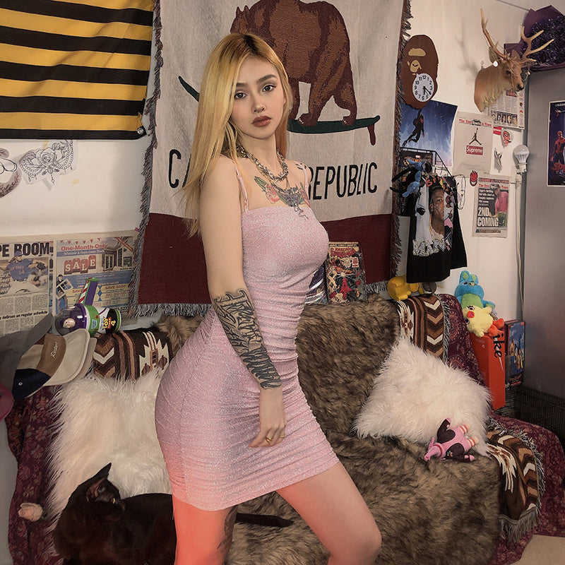 Bright silk camisole