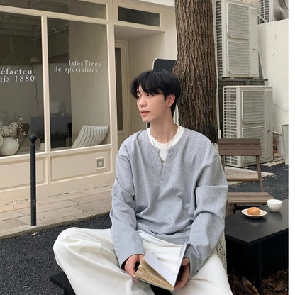 Stitching Solid Color Hoodie Men And Women