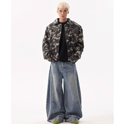 Retro Distressed Loose High Street American Jeans