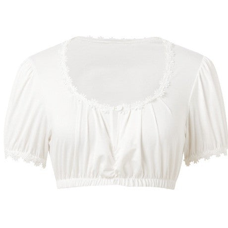 White Oktoberfest Clothing Top Short Sleeve Shirt