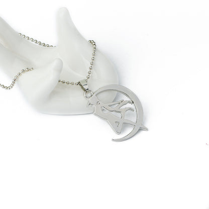 Sailor Moon Necklace Moon Rabbit Anime Anime Movie Accessories