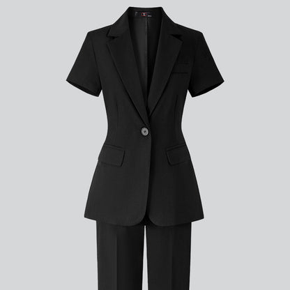 Women's Minimalist Formal Button Up Suit Jacket