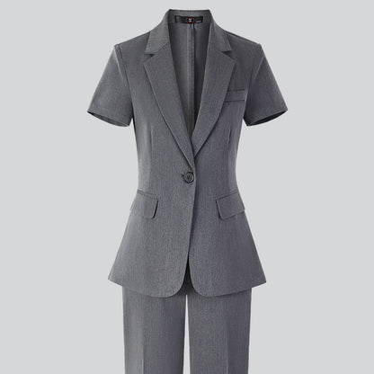 Women's Minimalist Formal Button Up Suit Jacket