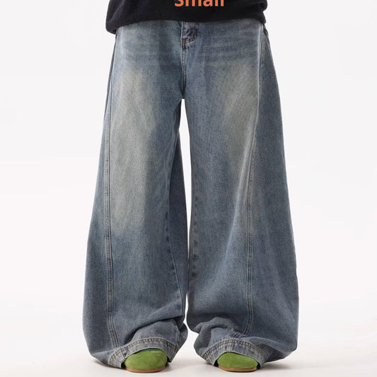 Retro Distressed Loose High Street American Jeans