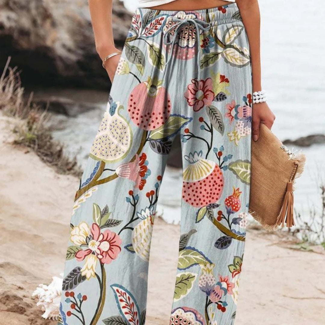 Women's Fashion Casual Pattern Printed Trousers