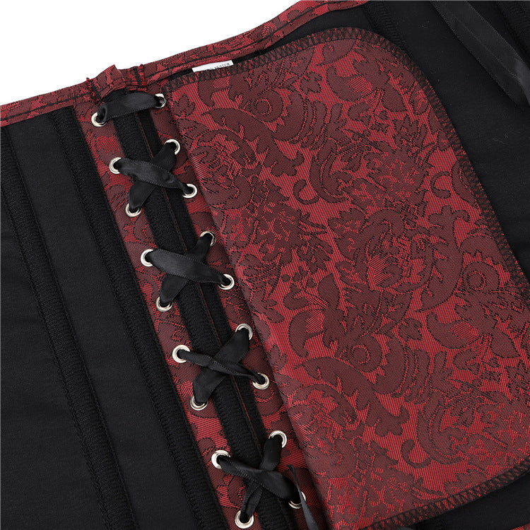 New Dark Red Corset Body Support Chest Sculpting Bone Clothing