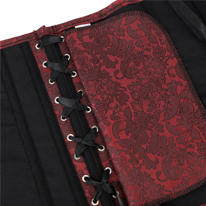 New Dark Red Corset Body Support Chest Sculpting Bone Clothing