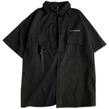 Vintage Functional Tooling Short-sleeved Top, Dark Funeral