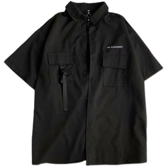 Vintage Functional Tooling Short-sleeved Top, Dark Funeral