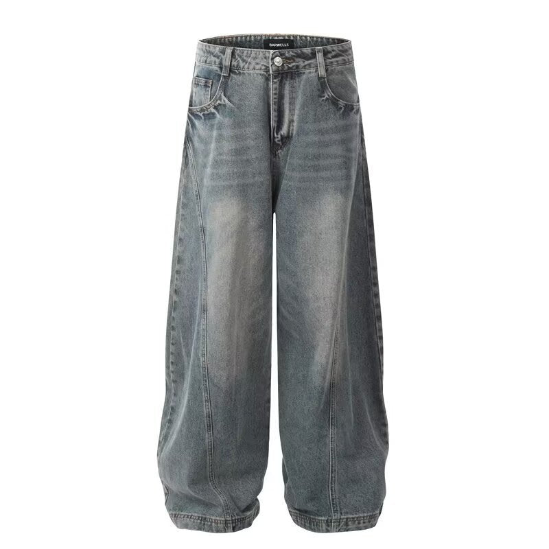 Retro Distressed Loose High Street American Jeans
