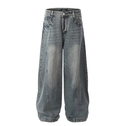 Retro Distressed Loose High Street American Jeans