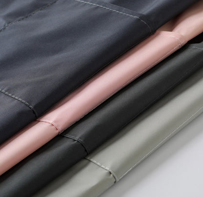 Pure Black Dark Overclothes Inside-out Wear Men And Women Non-stick Wool