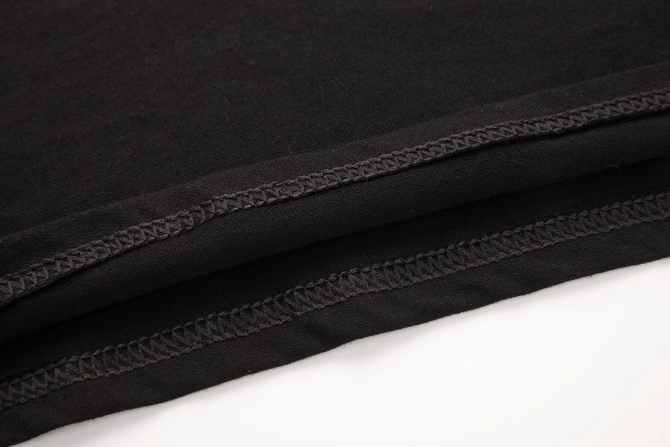 Letter Harajuku Style Midriff-baring Short Sleeve