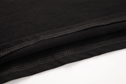 Letter Harajuku Style Midriff-baring Short Sleeve