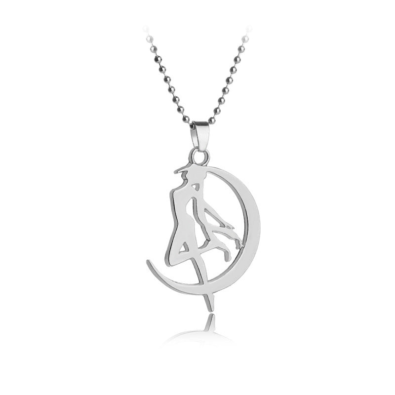 Sailor Moon Necklace Moon Rabbit Anime Anime Movie Accessories