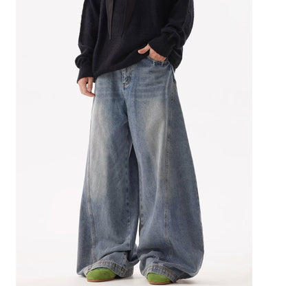 Retro Distressed Loose High Street American Jeans