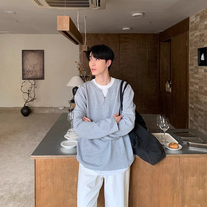 Stitching Solid Color Hoodie Men And Women