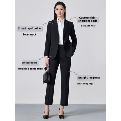 Women's Minimalist Formal Button Up Suit Jacket