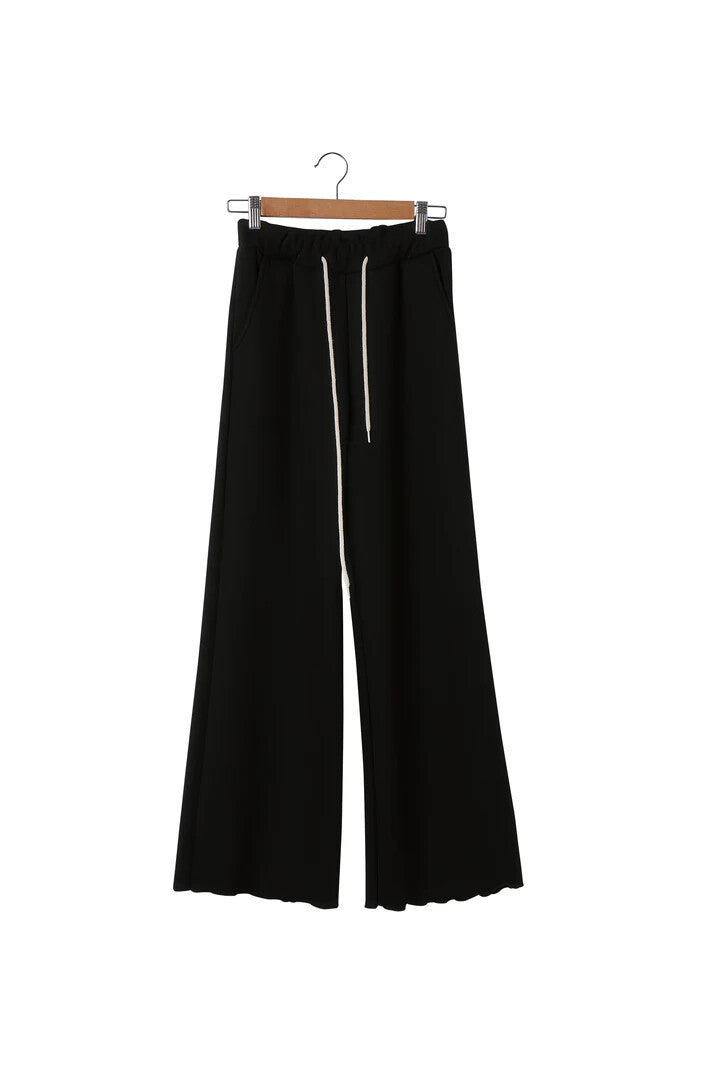 Elastic Waist Drawstring Slimming Trousers